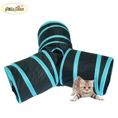 Low price Y shape Cat Tunnel outside indoor kitty puppy training toy foldable